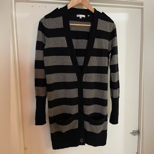 Vince 100% Cashmere Striped Cardigan